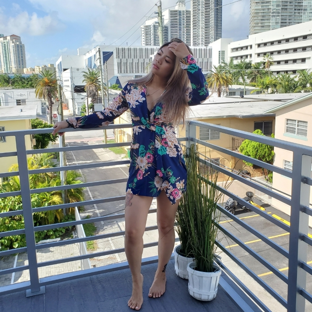 Blue Floral Dress